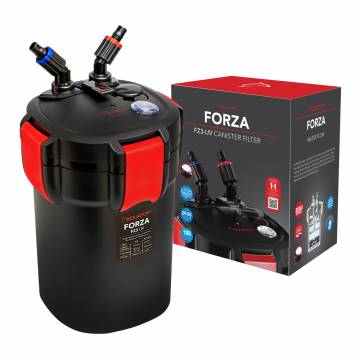 Aquatop FZ3-UV FORZA UV Canister with 7W UV -  <br> 185 GPH Black